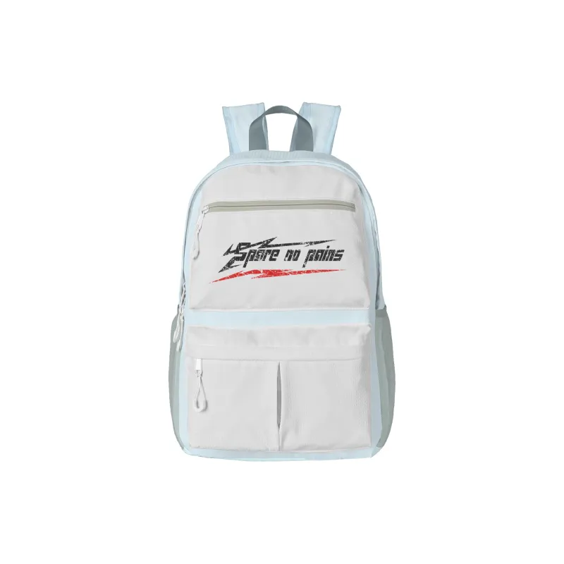 FINITE LOOP Polyester Backpack Regular Unisex Pearl White-5