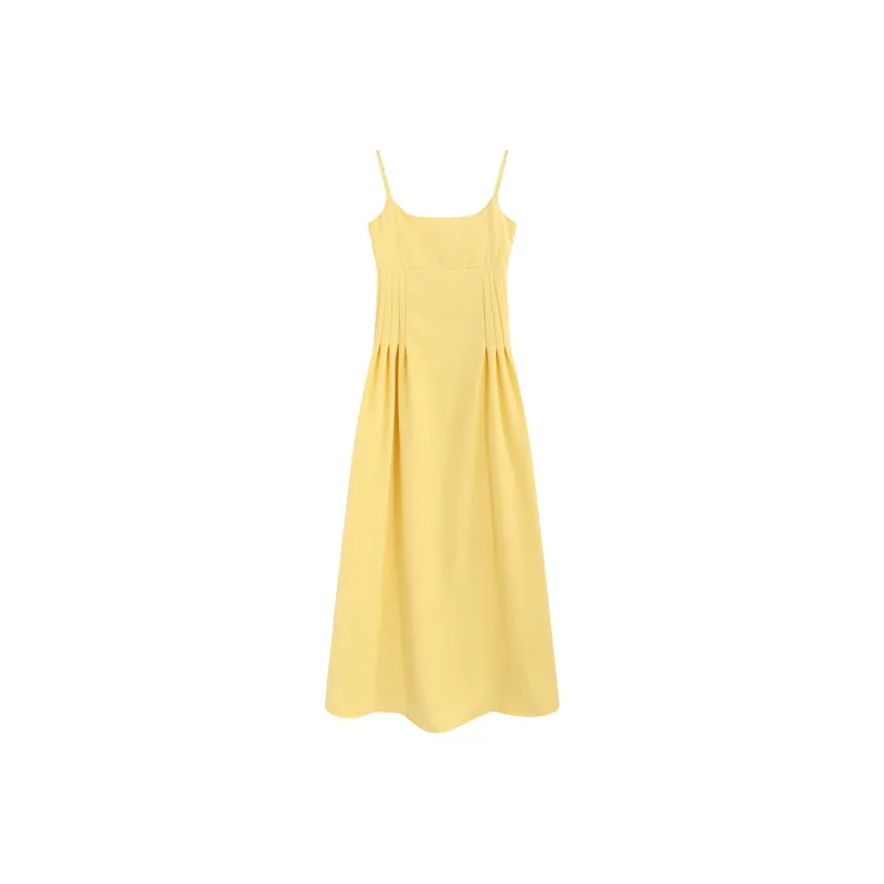 Garbege Slip Dress Women's Yellow-0