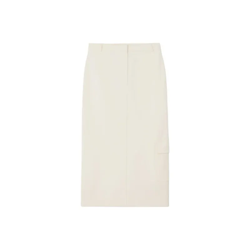 COS Casual Long Skirts Women's Ecru-0