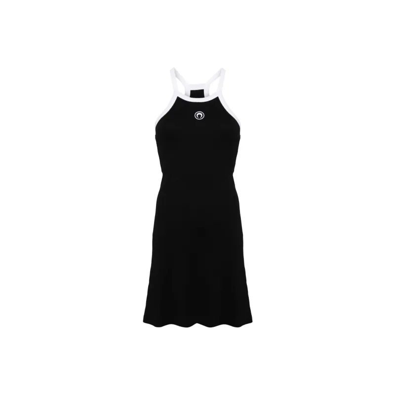 Marine Serre Moon Embroidered Sleeveless Dress-0