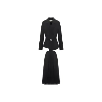 BBLLUUEE Skirt Set Women's Ink Black