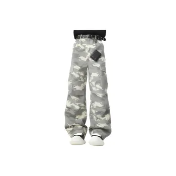 PAINT STAIN Jeans Unisex Desert Camouflage Style