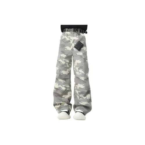 PAINT STAIN Jeans Unisex Desert Camouflage Style