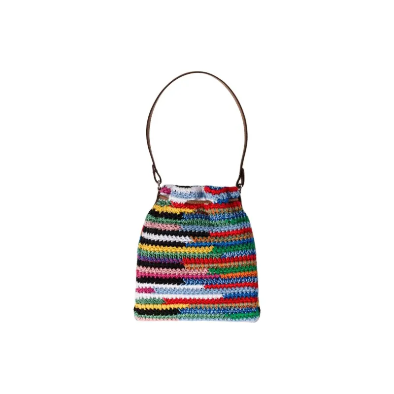 MIU MIU Cotton Bucket Bag Handbag Women's Multicolor-1