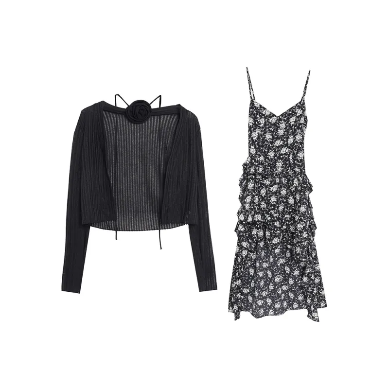 WOWI Two Piece Skirt Sets Women's-0