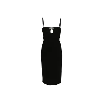 Blumarine Bow embellished Midi Dress