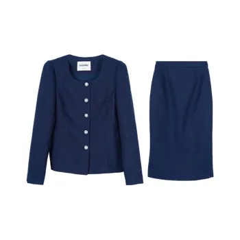MISSSHINE Two Piece Skirt Sets Women's Dark Blue