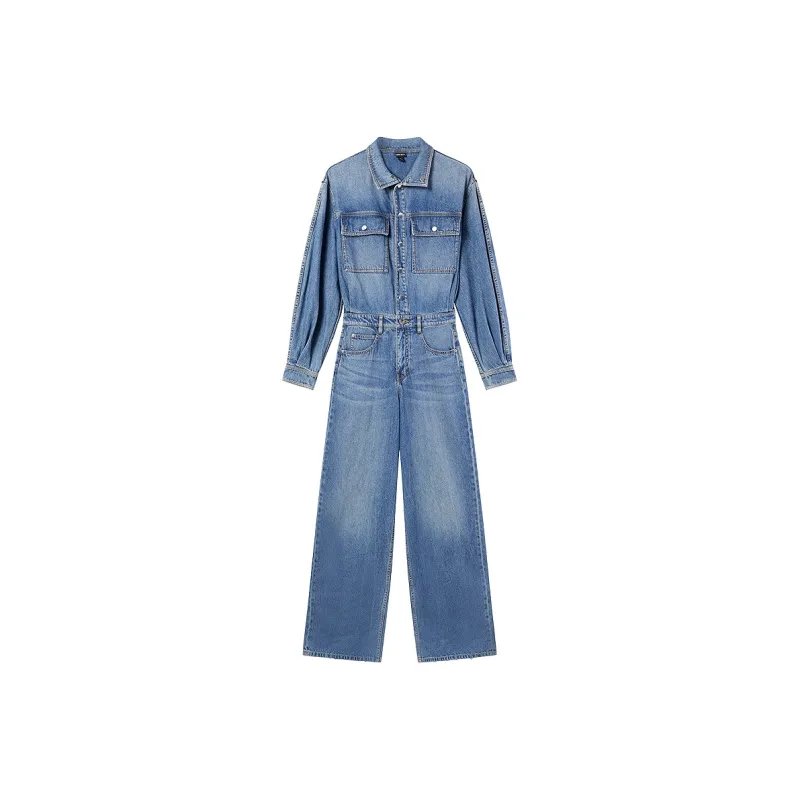 Miss Sixty Jumpsuit Women's Medium Blue-0