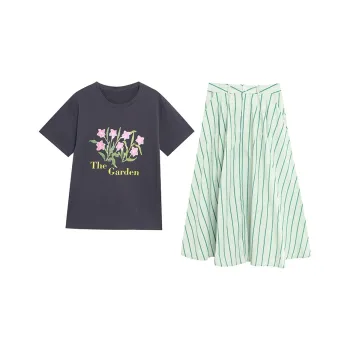 WOWI Two Piece Skirt Sets Women's