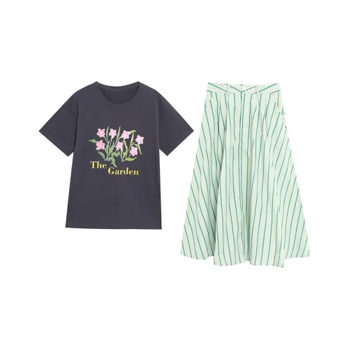 WOWI Two Piece Skirt Sets Women's