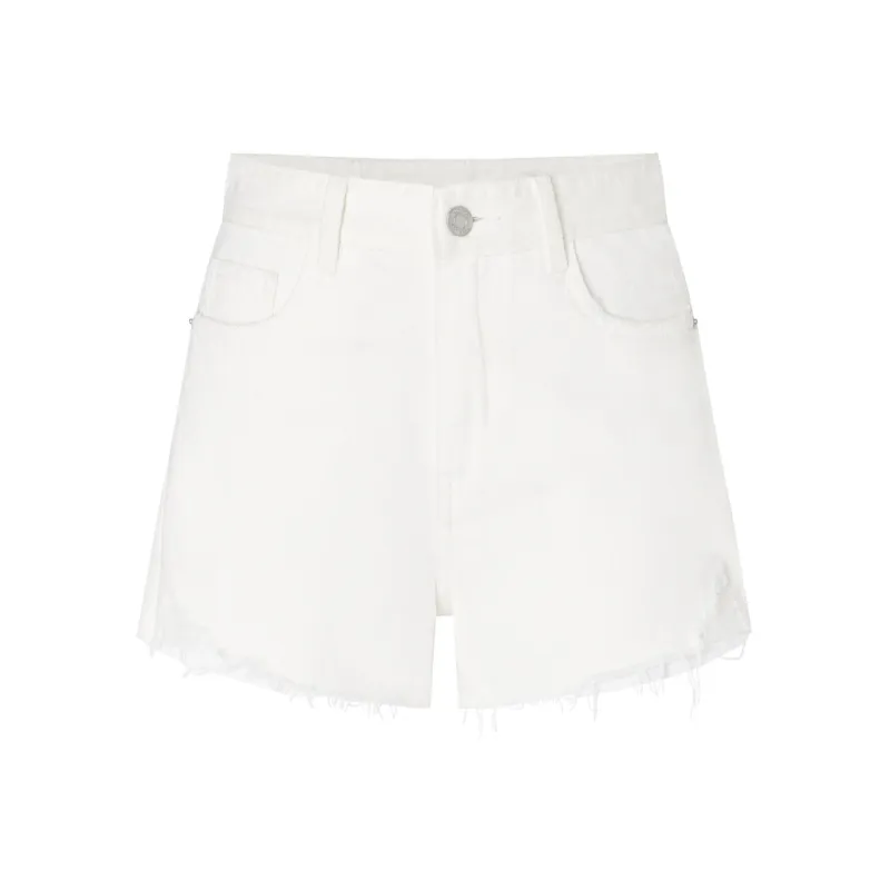 MO&CO Denim Shorts Women's Denim White-0