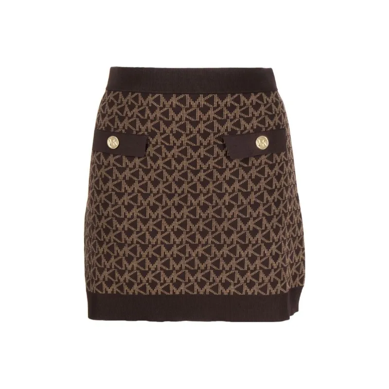 MICHAEL KORS Casual Short Skirts Women's Brown-0