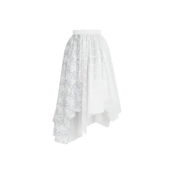 SNBL Casual Long Skirt Women's White