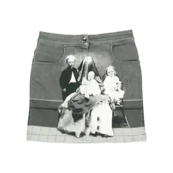 Burberry Denim Short Skirts Women's Gray
