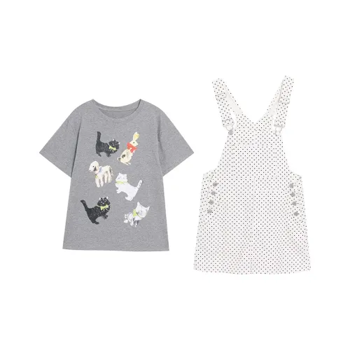 BVODE Skirt Set Women's Heather Gray