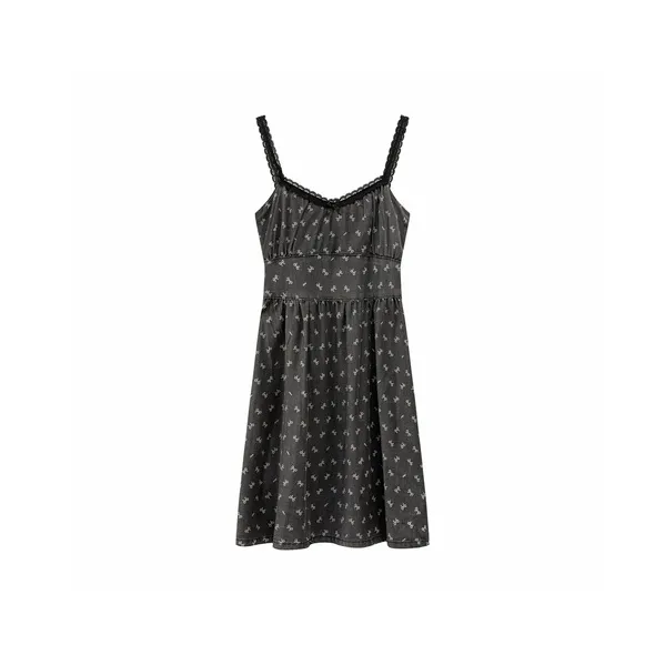 CHUU Slip Dresses Women's Black Gray-0