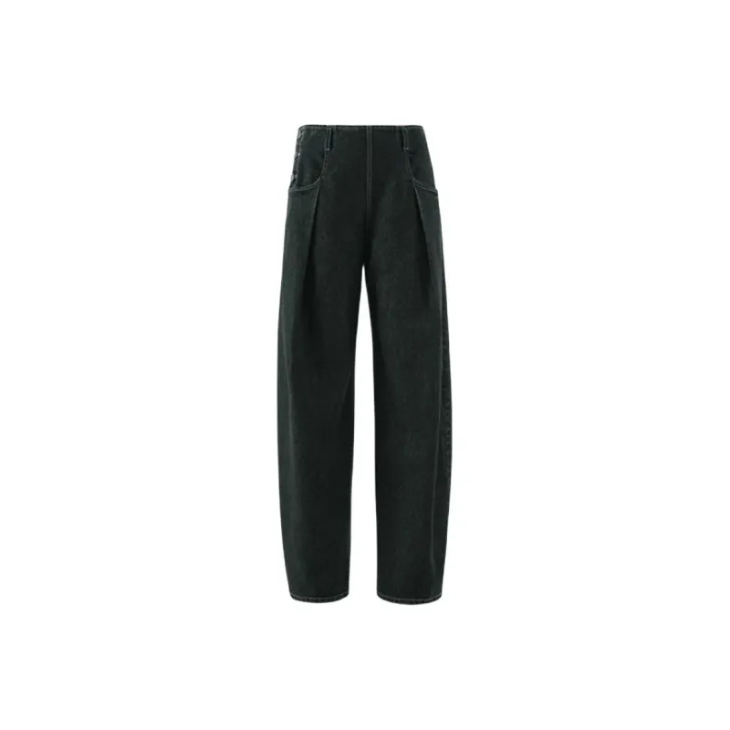 YOEYYOU Jeans Women's Charcoal Black-0