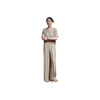 Hang Yi Court Casual Suit Women's Khaki
