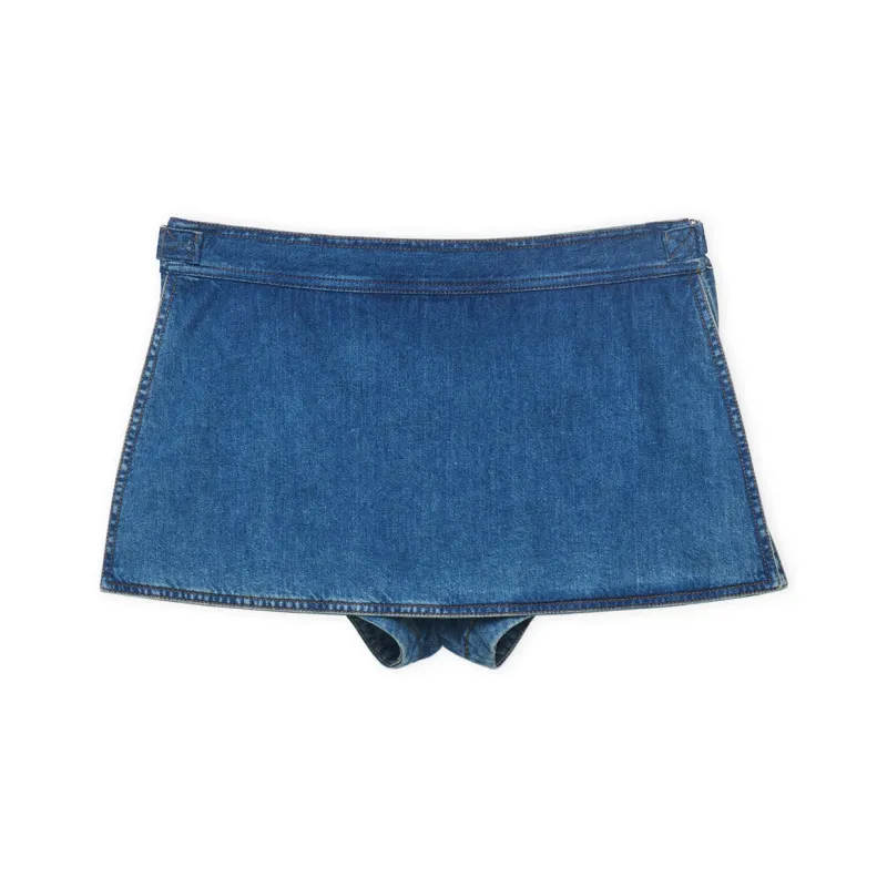 LOEWE Denim Shorts Women's Medium Blue-0