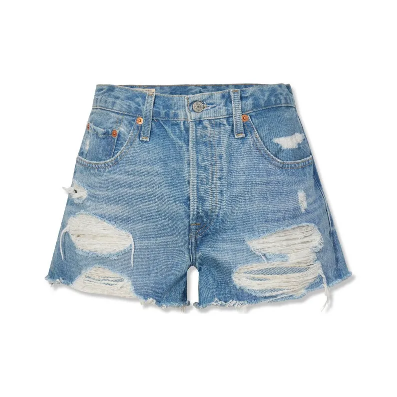 Levis Denim Shorts Women's Blue-0