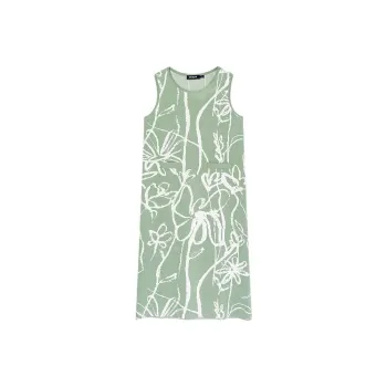 Desigual Sleeveless Dress Women's Green With Print