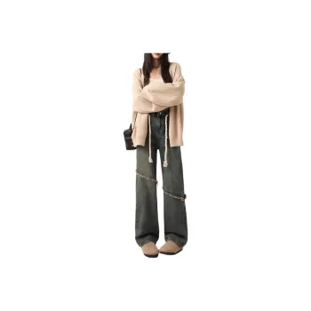 YINLEI Jeans Women's Vintage Blue