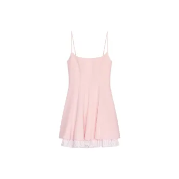 ZARA Slip Dress Women's Light Pink Red