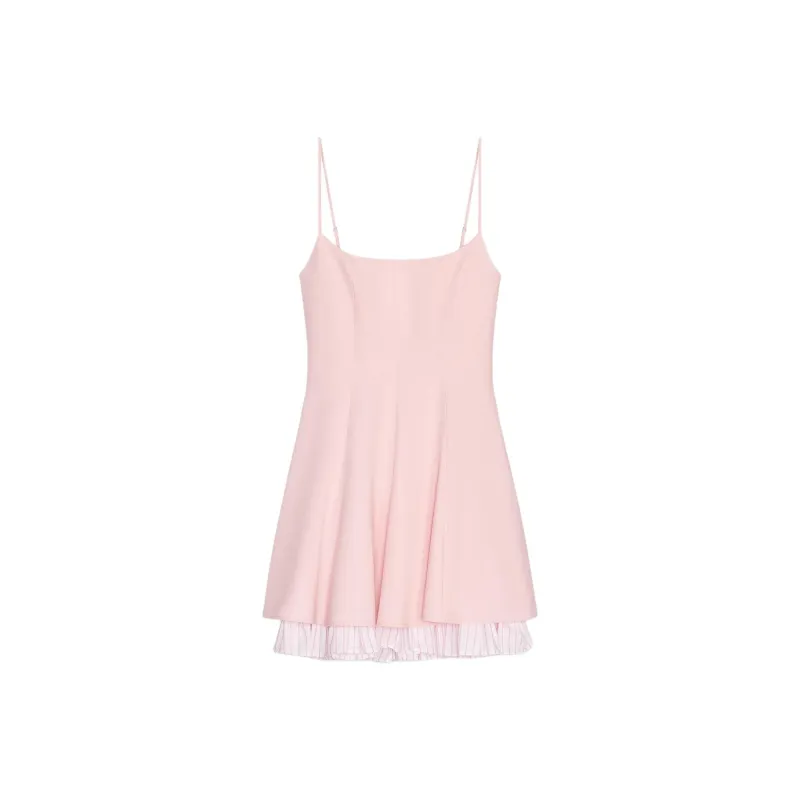 ZARA Slip Dress Women's Light Pink Red-0