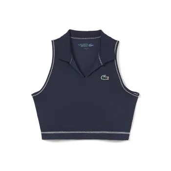 LACOSTE Cropped Performance Polo Top