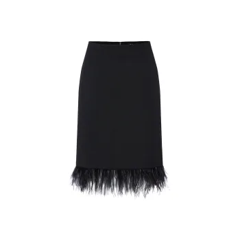 MO&CO Casual Long Skirts Women's Black