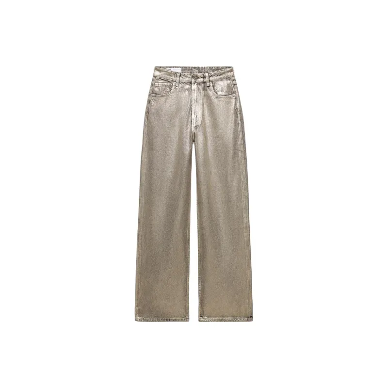 ZARA Trf Jeans Women's Silver-0