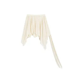 SNZX SS24 Casual Short Skirts Women's Ecru
