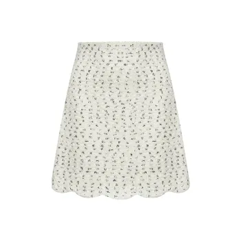 TAMMY TANGS Cropped Skirt White