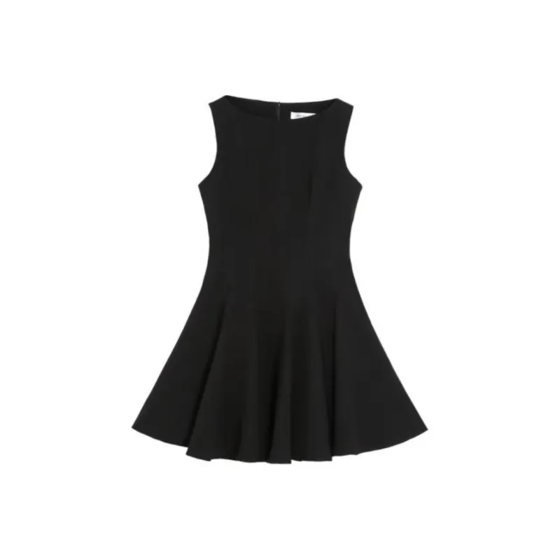 DEAR DEER PUFF Sleeveless Dress Women's Black-0