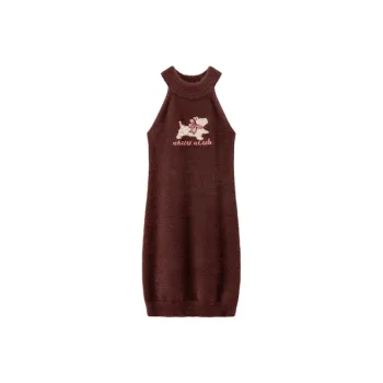 CHUU Sleeveless Dress Women's Red Brown