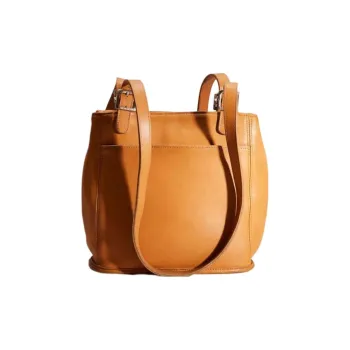 COACH Leather Bucket Bag, Tote Bag, Shopping Bag, Shoulder Bag Medium Size Women's Brown