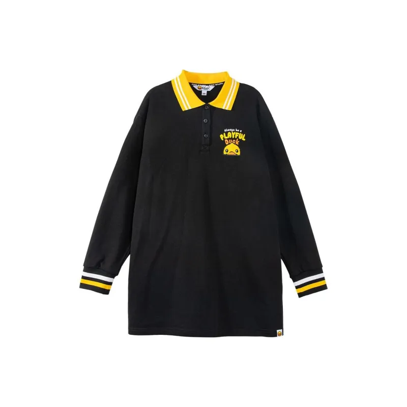 B.Duck Long Sleeved Dresses Women's Black-0
