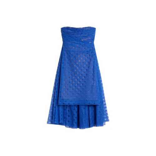SCANLAN THEODORE Lace Cape Mini Dress Sleeveless Dress Women's Cornflower