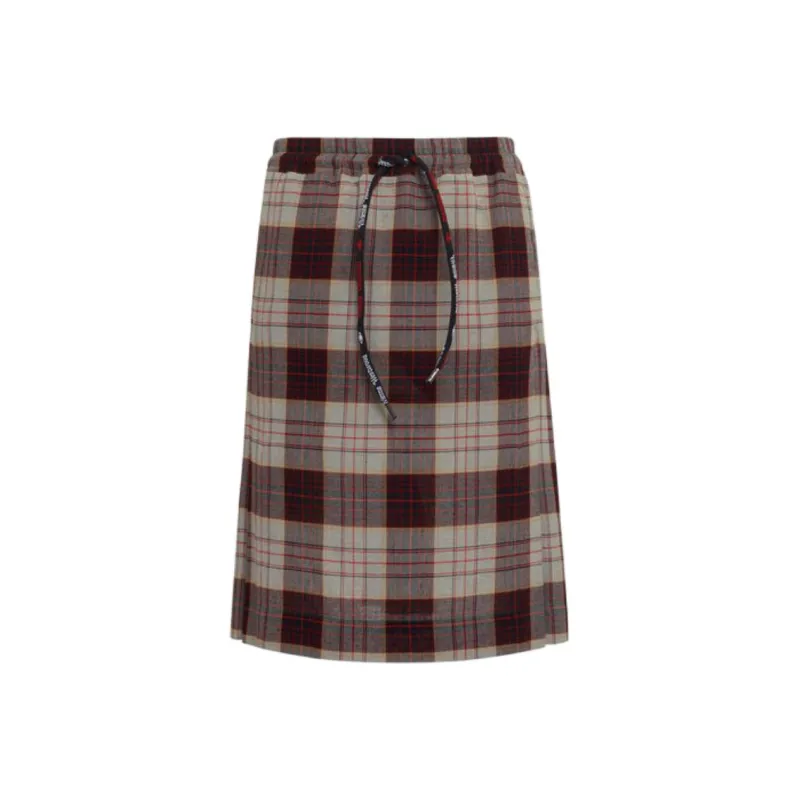 Vivienne Westwood Checked Drawstring Skirt-0