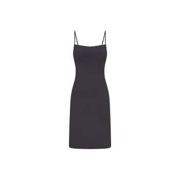 SKIMS SS25 SMOOTH LAYERS MIDI DRESS Slip Dresses Women's GRAPHITE/GRAPHITE