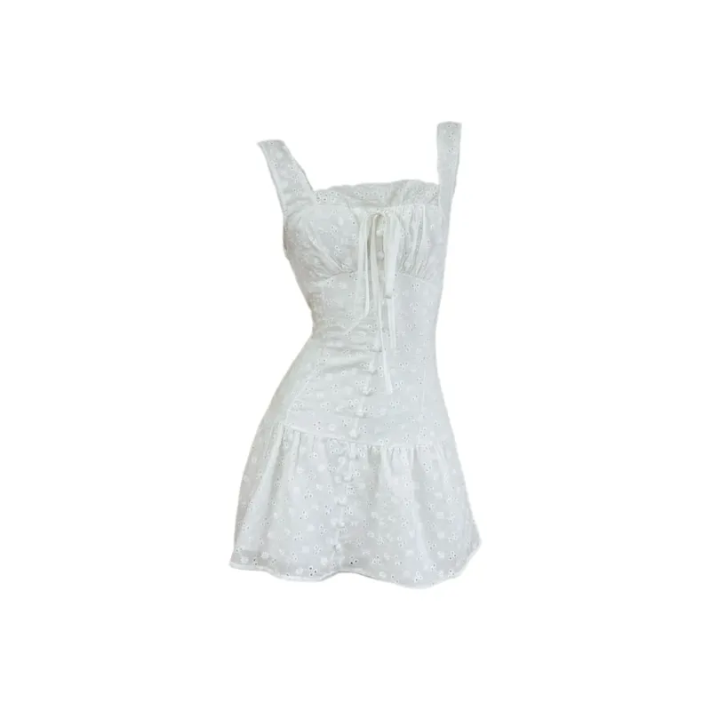 AURORA MUSE Slip Dress Women's White-0