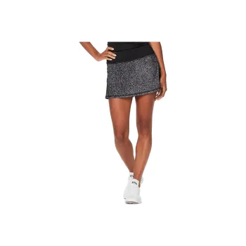 Lululemon Circuit Breaker Casual Short Skirts Women's Black And White Snow