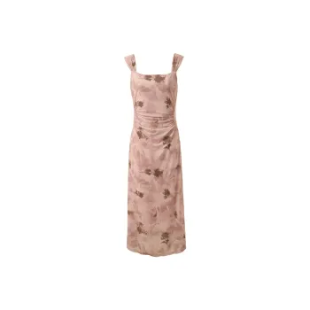 3COLOUR Slip Dress Women's Cinnamon Powders Floral