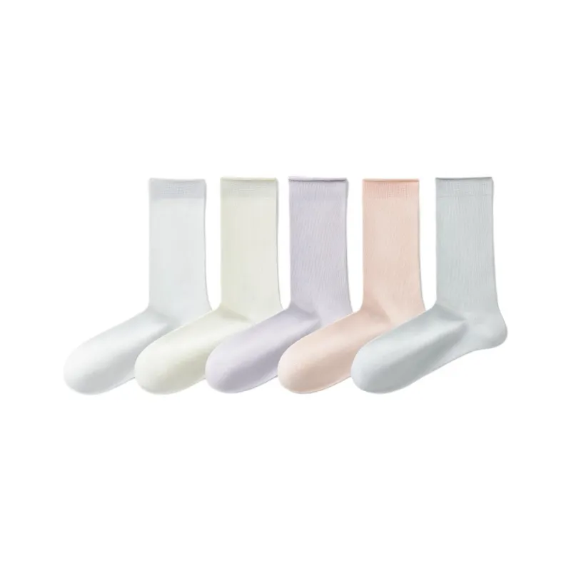 Temooues Mid Calf Socks Women's Combo Set-11