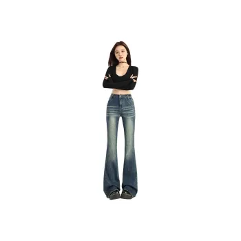 YINLEI Jeans Women's Vintage Blue