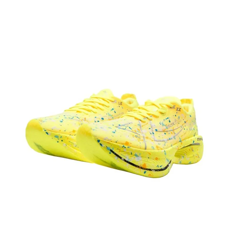 XTEP 160X 3.5PRO Running Shoes Men Low Top Fluorescent Bright Yellow, Teal-3