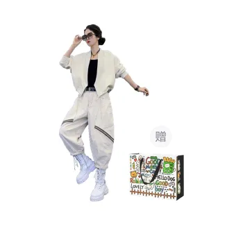 OURUOKE Casual Suit Women's White