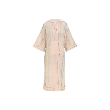 Zimmermann SS25 Long Sleeved Dress Women's Beige