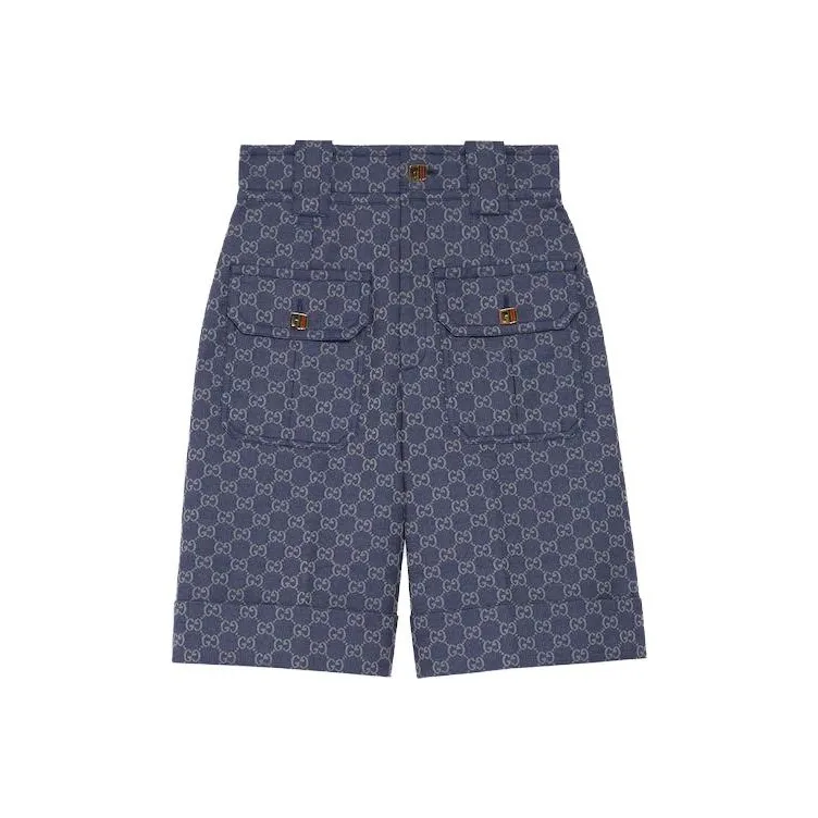 GUCCI SS23 Denim Shorts Women's Blue-0