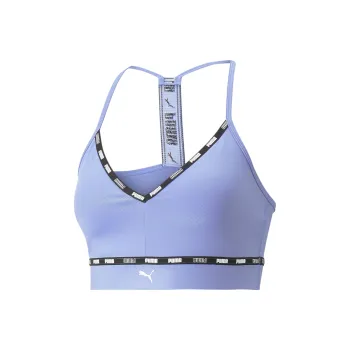 PUMA Low Impact Puma Strong Strappy Bra Sports Underwear Women's Purple